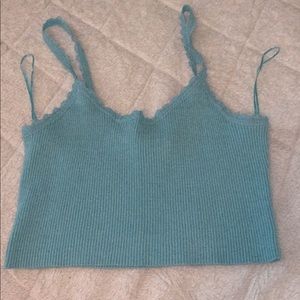 teal ribbed tank!